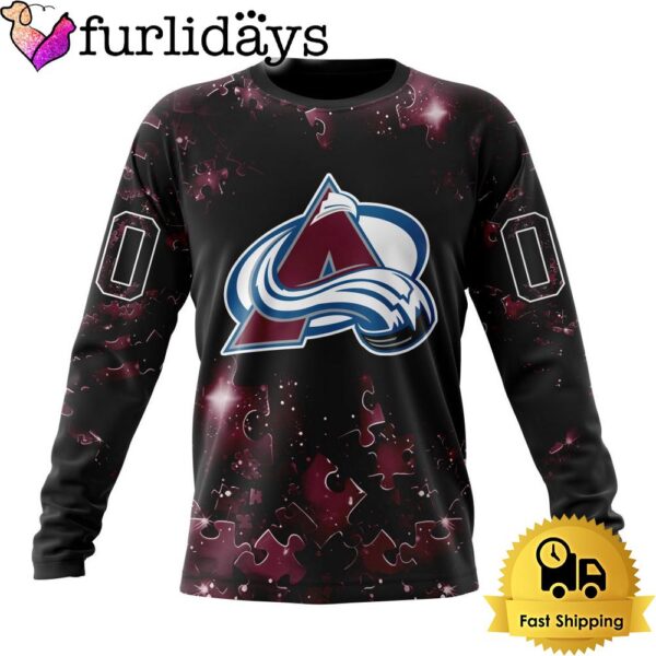 NHL Colorado Avalanche Autism Awareness Hockey Custom Sweatshirt