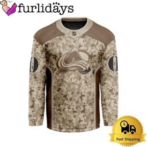 NHL Colorado Avalanche Desert Camouflage Design…