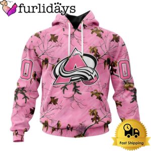 NHL Colorado Avalanche Special Realtree Pink Camouflage Custom Hoodie