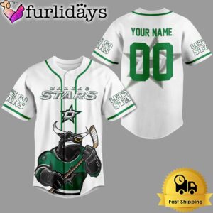 NHL Dallas Stars Mascot Team Baseball…