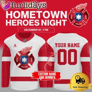 NHL Detroit Red Wings Hometown Heroes Custom Hockey jersey