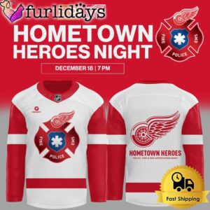 NHL Detroit Red Wings Hometown Heroes Night Hockey Jersey