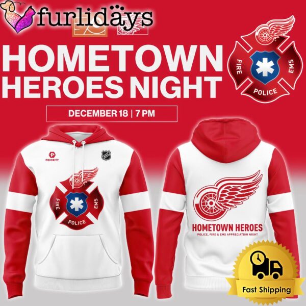 NHL Detroit Red Wings Hometown Heroes Night Hoodie