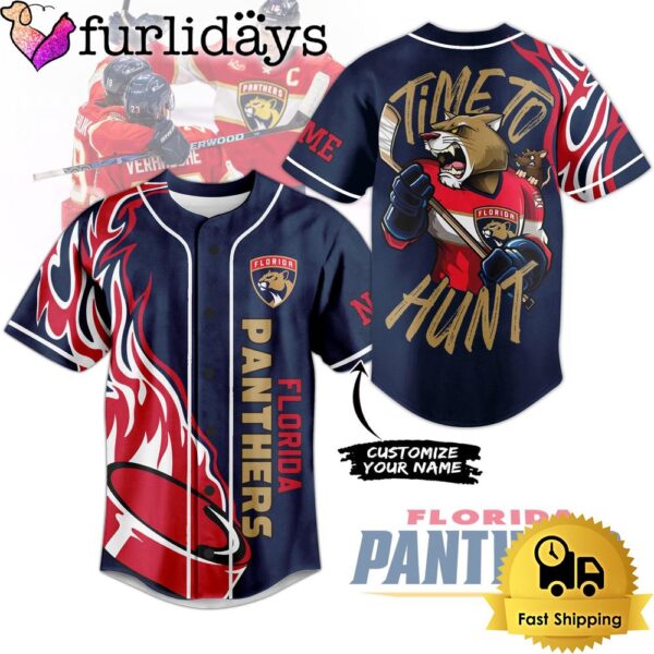 NHL Florida Panthers Time To Hunt Baseball Jersey