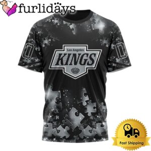 NHL Los Angeles Kings Autism Awareness Hockey Custom T Shirt