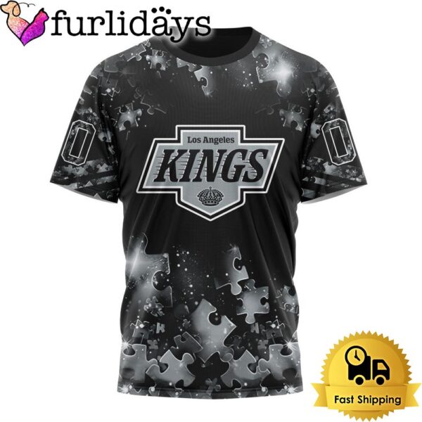 NHL Los Angeles Kings Autism Awareness Hockey Custom T Shirt