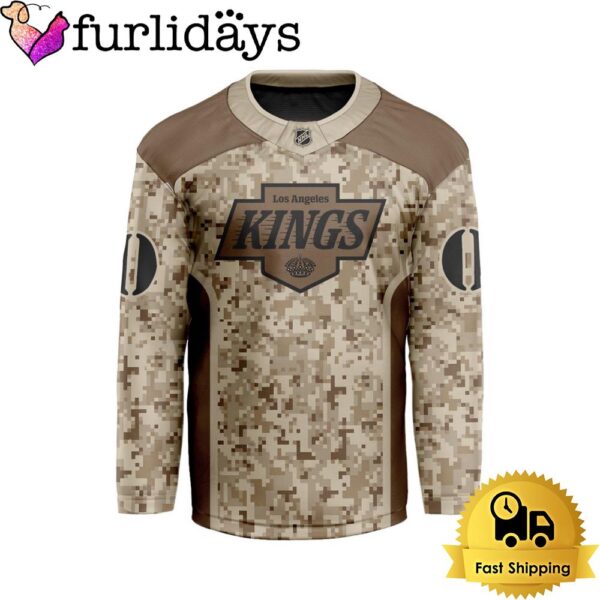 NHL Los Angeles Kings Desert Camouflage Design Custom Hockey Jersey