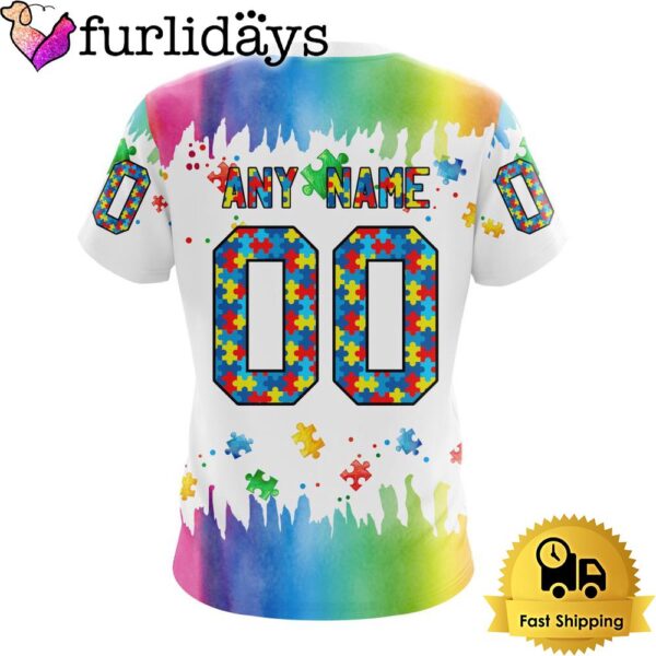 NHL Los Angeles Kings Logo Special Autism Awareness Design Custom T Shirt