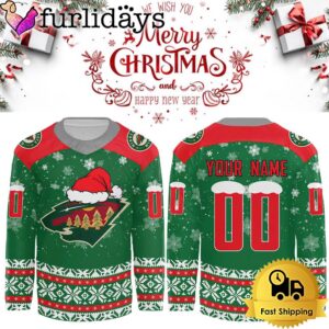 NHL Minnesota Wild Christmas Custom Hockey…