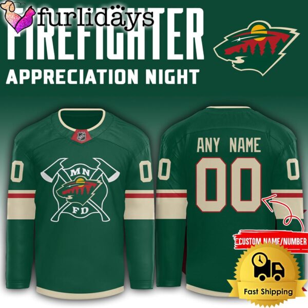 NHL Minnesota Wild Firefighter Appreciation Night Hockey Jersey