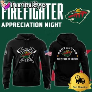 NHL Minnesota Wild Firefighter Appreciation Night Hoodie