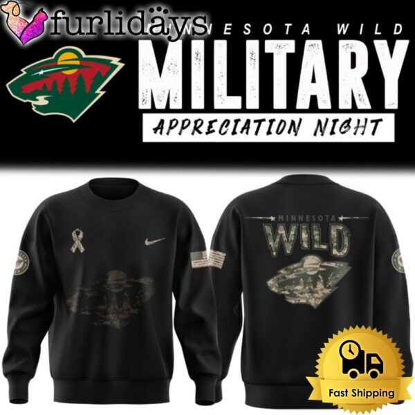 NHL Minnesota Wild Military Appreciation Night Sweatshirt