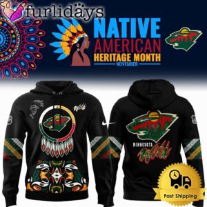 NHL Minnesota Wild Native American Heritage Month Hoodie