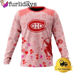 NHL Montreal Canadiens Valentine’s Day Sweatshirt…