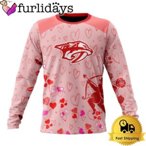 NHL Nashville Predators Valentine’s Day Sweatshirt For Couple