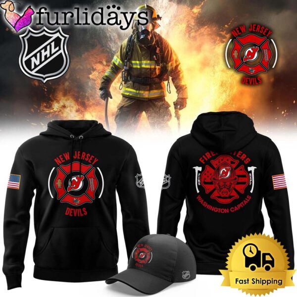 NHL New Jersey Devils Firefighter Appreciation Night Hoodie