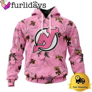 NHL New Jersey Devils Special Realtree Pink Camouflage Custom Hoodie