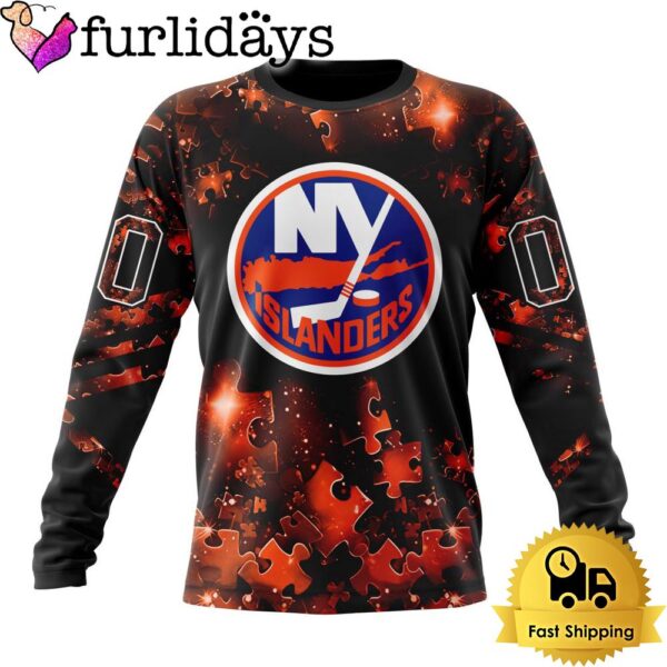 NHL New York Islanders Autism Awareness Hockey Custom Sweatshirt