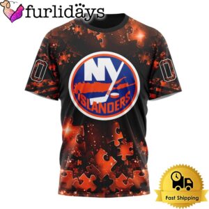 NHL New York Islanders Autism Awareness Hockey Custom T Shirt