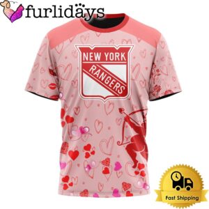 NHL New York Rangers Valentine’s Day T Shirt For Couple