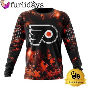 NHL Philadelphia Flyers Autism Awareness Hockey Custom Sweatshirt