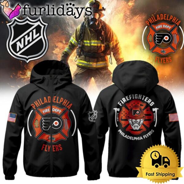 NHL Philadelphia Flyers Firefighter Appreciation Night Windbreaker Jacket