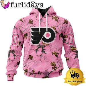 NHL Philadelphia Flyers Special Realtree Pink Camouflage Custom Hoodie