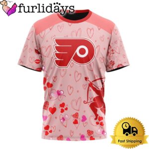 NHL Philadelphia Flyers Valentine's Day T Shirt For Couple