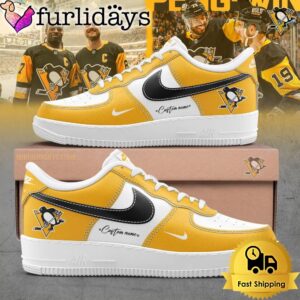 NHL Pittsburgh Penguins Custom Name For Fans Air Force 1 Shoes