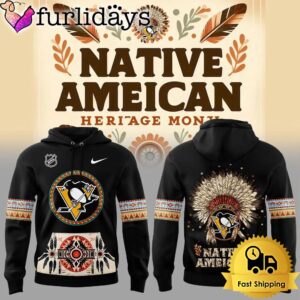 NHL Pittsburgh Penguins Native American Heritage Logo Hoodie