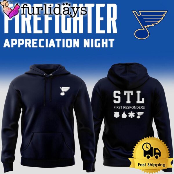 NHL St Louis Blues Firefighter Appreciation Night Hoodie