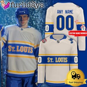 NHL St Louis Blues Premium Winter Classic Custom Hockey Jersey