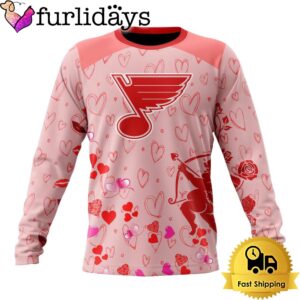 NHL St. Louis Blues Valentine’s Day Sweatshirt For Couple