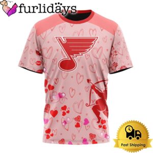 NHL St. Louis Blues Valentine's Day T Shirt For Couple