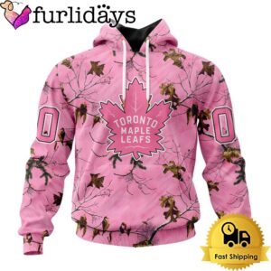 NHL Toronto Maple Leafs Special Realtree Pink Camouflage Custom Hoodie