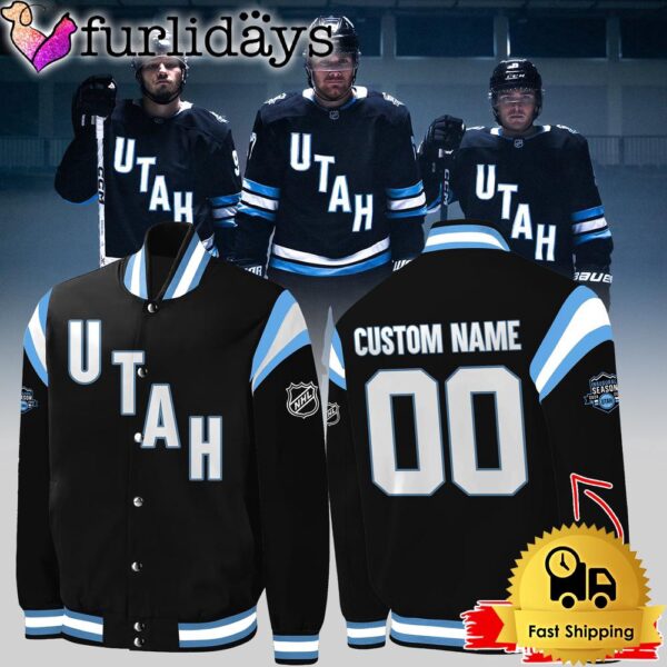 NHL Utah Hockey Club Inaugural Season Custom Baseball Jacket