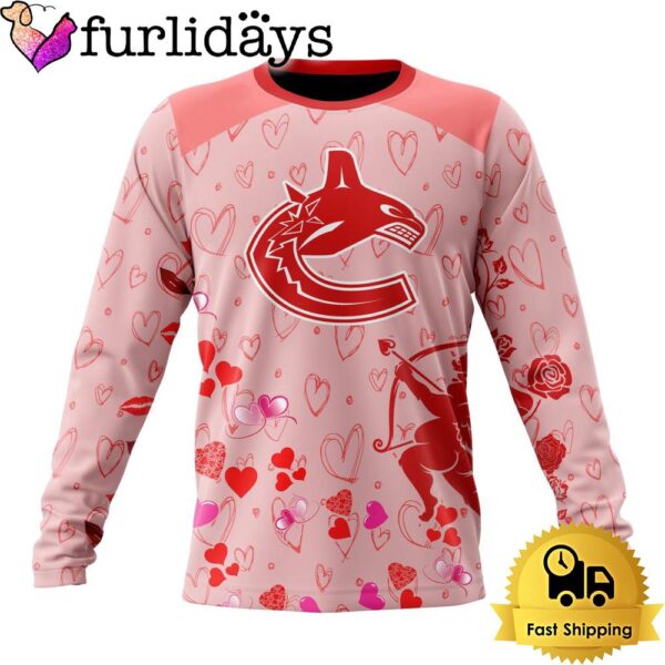 NHL Vancouver Canucks Valentine’s Day Sweatshirt For Couple