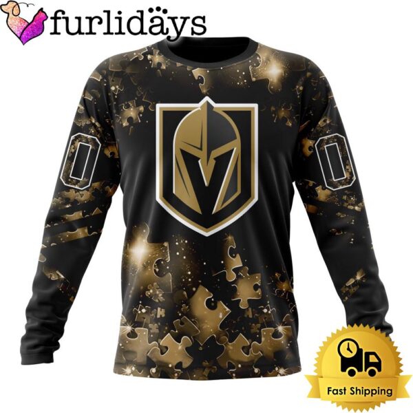 NHL Vegas Golden Knights Autism Awareness Hockey Custom Sweatshirt