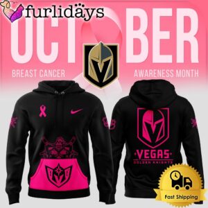 NHL Vegas Golden Knights Breast Cancer Awareness Month Hoodie