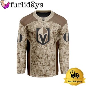 NHL Vegas Golden Knights Desert Camouflage Design Custom Hockey Jersey