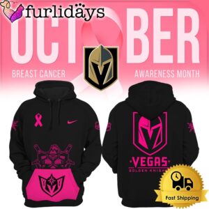 NHL Vegas Golden Knights Hockey Breast Cancer Awareness Month Hoodie