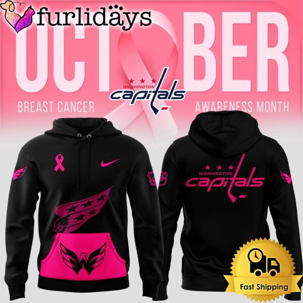 NHL Washington Capitals Breast Cancer Awareness Month Hoodie