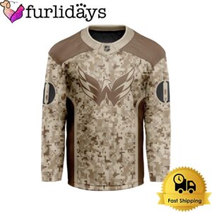 NHL Washington Capitals Desert Camouflage Design…