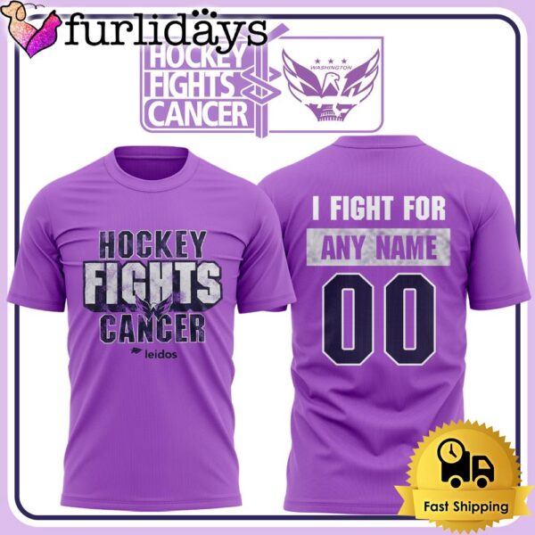 NHL Washington Capitals Hockey Fights Cancer Night T Shirt