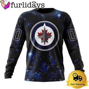 NHL Winnipeg Jets Autism Awareness Hockey…