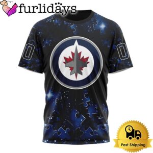 NHL Winnipeg Jets Autism Awareness Hockey Custom T Shirt