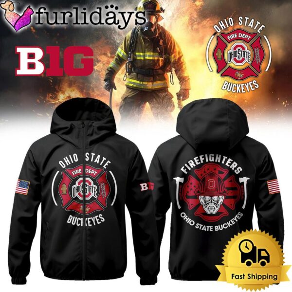 Ohio State Buckeyes Firefighter Appreciation Night Windbreaker Jacket