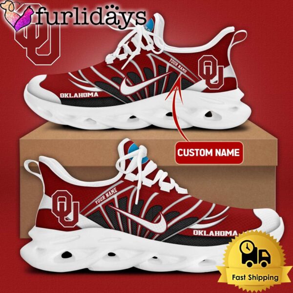 Oklahoma Sooners Team Logo Custom Max Soul Shoes