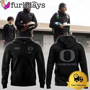 Oregon Ducks Big Black Hoodie