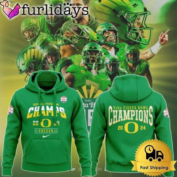 Oregon Ducks Football 2024 Fiesta Bowl Champions Hoodie